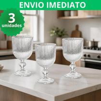 Jogo de taças grossa sofia graffiato com 12 a 1 unidades 370 ml de vidro canelada transparente elega Jogo de taças grossa sofia graffiato com 12 a 1 unidades 370 ml de vidro canelada transparente elega