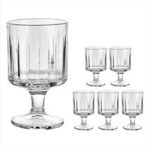 Jogo de Taças Melina Em Vidro 215 ml - 6 Peças