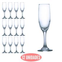 Jogo de Taças p Champagne 177ml Vidro Luxo Espumante - 12un