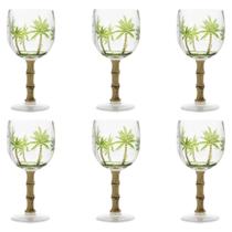 Jogo de Taças Palm Tree 495 ml com 6 Peças em Acrílico Wolff Jogo de Taças Palm Tree 495 ml com 6 Peças em Acrílico Wolff
