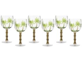 Jogo de Taças para Água 6 Peças 495ml Wolff Mesa Palm Jogo de Taças para Água 6 Peças 495ml Wolff Mesa Palm