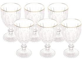 Jogo de Taças para Água de Vidro 345ml 6 Peças Wolff Mesa Greek
