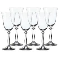 Jogo de taças para água em cristal Bohemia Angela 6 taças 350ml Jogo de taças para água em cristal Bohemia Angela 6 taças 350ml