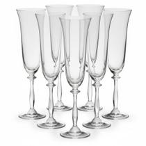 Jogo de Taças para Champanhe Bohemia Angela 190ml: Elevando Seus Brindes a uma Experiência Inesquecível de Cristal