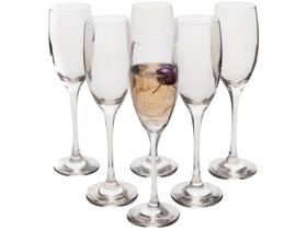 Jogo de Taças para Champanhe Vidro 190ml 6 Peças