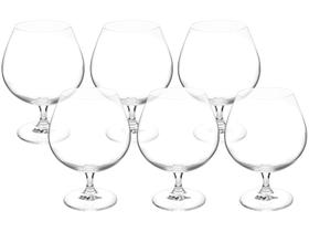 Jogo de Taças para Conhaque Cristal 690ml - 6 Peças Bohemia Gastro Brandy