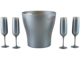 Jogo de Taças para Espumante 160ml 5 Peças Coza Celebration com Cooler Jogo de Taças para Espumante 160ml 5 Peças Coza Celebration com Cooler