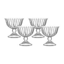 Jogo de Taças para Sobremesa Melina em Vidro com 4 Peças 200ml - Hauskraft