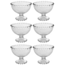 Jogo de Taças Para Sobremesa Sorvete De Cristal 6 Peças 11x9cm Jogo de Taças Para Sobremesa Sorvete De Cristal 6 Peças 11x9cm