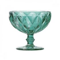 Jogo de Taças para Sobremesa Vidro Diamond 310ml 6 Peças Lyor Azul