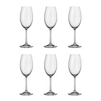 Jogo de taças para vinho branco em vidro Bohemia Milvus 400ml 6 peças