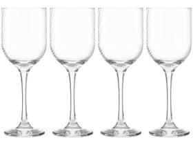 Jogo de Taças para Vinho de Vidro 400ml 4 peças Nadir Fiore