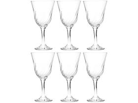 Jogo de Taças para Vinho Vidro 6 Peças 250ml Nadir Lírio