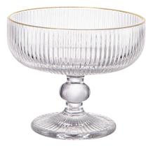 Jogo De Taças Sobremesa Graffiato Vidro 310ml 06 Pcs