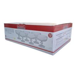 Jogo De Taças Sobremesa Graffiato Vidro 310ml 06 Pcs