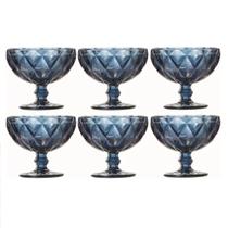 Jogo De Tacas Sobremesa Vidro primeira linha linha Diamond - Ke home