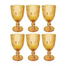 Jogo De Taças Vidro 6 Peças Amber 320ML - Milbali