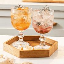 Jogo de Taças Vidro 6 Taças 300 ml 6 Taças 70 ml - Taça Vinho Licor