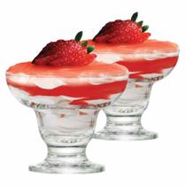 Jogo de Taças Vidro Cancun Para Sobremesa 300ml 2 Pcs Ruvolo