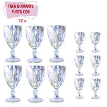 Jogo De Taças Vidro Suco Vinho Água Diamond 12un Furtacor Jogo De Taças Vidro Suco Vinho Água Diamond 12un Furtacor