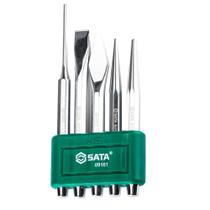 Jogo de Talhadeira Punção e Saca Pino Sata 5 Peças ST09161SJ Jogo de Talhadeira Punção e Saca Pino Sata 5 Peças ST09161SJ