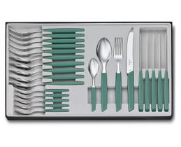 Jogo de talher de mesa Swiss Modern Victorinox 24 peças Verde Jogo de talher de mesa Swiss Modern Victorinox 24 peças Verde