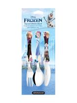 Jogo de Talher Inox Infantil Rosa Simonaggio Cabo de Plastico Unisex Disney