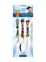 Jogo de Talher Inox Infantil Rosa Simonaggio Cabo de Plastico Unisex Disney