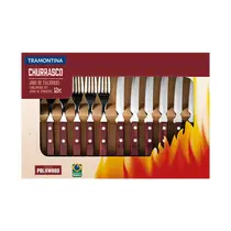 Jogo de Talheres 12 Peças Tramontina Churrasco 21199703 Vermelho