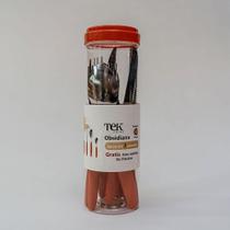 Jogo de Talheres 12 Peças Vermelho