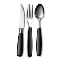 Jogo de Talheres 120 Peças Inox Faqueiro Completo Preto Jogo de Talheres 120 Peças Inox Faqueiro Completo Preto