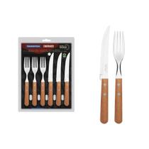 Jogo De Talheres 12Pçs Aço Inox P/Churrasco Tramontina Jogo De Talheres 12Pçs Aço Inox P/Churrasco Tramontina