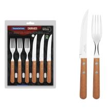 Jogo de Talheres 12Pcs Aco Inox P/Churrasco Tramontina Jogo de Talheres 12Pcs Aco Inox P/Churrasco Tramontina