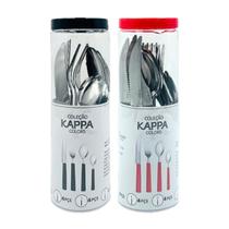 Jogo de Talheres 16 Peças Coleção Kappa Colors Cozinha Almoço Aniversário Dia das Mães Pais Restaurante Festas Eventos Jogo de Talheres 16 Peças Coleção Kappa Colors Cozinha Almoço Aniversário Dia das Mães Pais Restaurante Festas Eventos