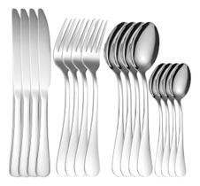 Jogo De Talheres 16 Peças Faqueiro Inox Para Mesa 4 Cadeiras