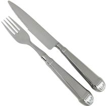 Jogo de Talheres 200 peças Faqueiro Jumbo Churrascaria Aço Inox Restaurante Jantar Nobre