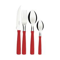 Jogo de Talheres 24 Peças New Kolor Aço Inox Cabo Colorido Tramontina Jogo de Talheres 24 Peças New Kolor Aço Inox Cabo Colorido Tramontina