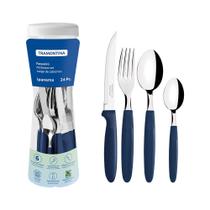 Jogo de Talheres 24 Peças Tramontina Ipanema 23399191 Azul
