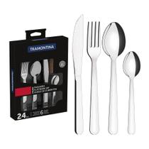 Jogo De Talheres 24 Peças Tramontina Malibu 23798046 Inox Inox 23798046 Jogo De Talheres 24 Peças Tramontina Malibu 23798046 Inox Inox 23798046