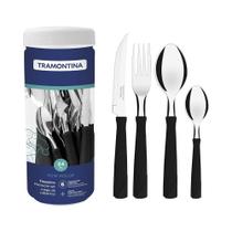 Jogo De Talheres 24 Peças Tramontina New Kolor 23198093 Pret Jogo De Talheres 24 Peças Tramontina New Kolor 23198093 Pret