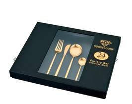 Jogo de Talheres 24 Peças Utensílios Cozinha Luxo Inox Dusseldorf Jogo de Talheres 24 Peças Utensílios Cozinha Luxo Inox Dusseldorf
