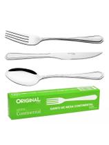 Jogo de Talheres 36 Peças Garfo Colher Faca Inox Mesa Buffet Restaurante Lanchonete Pousada Hotel Eventos Casamento Jogo de Talheres 36 Peças Garfo Colher Faca Inox Mesa Buffet Restaurante Lanchonete Pousada Hotel Eventos Casamento