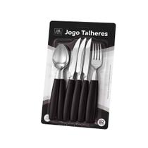Jogo de Talheres Aço Inox Faqueiro 12 Peças Prático Útil Bazar Cozinha Reforçados Coloridos Bar Restaurante Pousada - Jogo de Talheres Aço Inox Faqueiro 12 Peças Prático Útil Bazar Cozinha Reforçados Coloridos Bar Restaurante Pousada -