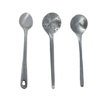 Jogo De Talheres Alumínio Fundido Escumadeira Concha Colher