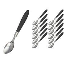 Jogo de Talheres Blumenau com 12 Colher Inox Preto Decorado Jogo de Talheres Blumenau com 12 Colher Inox Preto Decorado