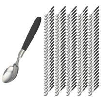 Jogo de Talheres Blumenau com 180 Colher Inox Preto Decorado