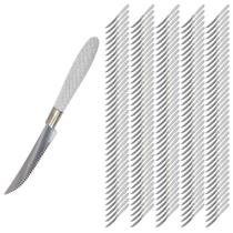 Jogo de Talheres Blumenau com 180 Faca Inox Branco Decorado