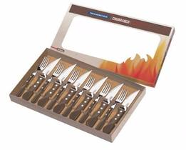 Jogo de Talheres Churrasco 12pc Jumbo Polywood Castanho Tramontina