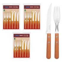 Jogo De Talheres Churrasco Cabo Madeira Tramontina 36 Peças Jogo De Talheres Churrasco Cabo Madeira Tramontina 36 Peças