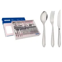 Jogo De Talheres Conjunto Faqueiro Tramontina Laguna 100 Peças Em Aço Inox